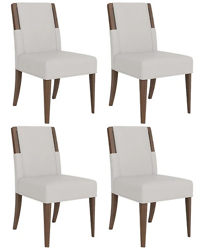 Amelie -Piece Wood Upholstered Dining Chair Set