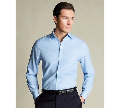 Charles Tyrwhitt Men's Slim-Fit Twill Weave Dress Shirt