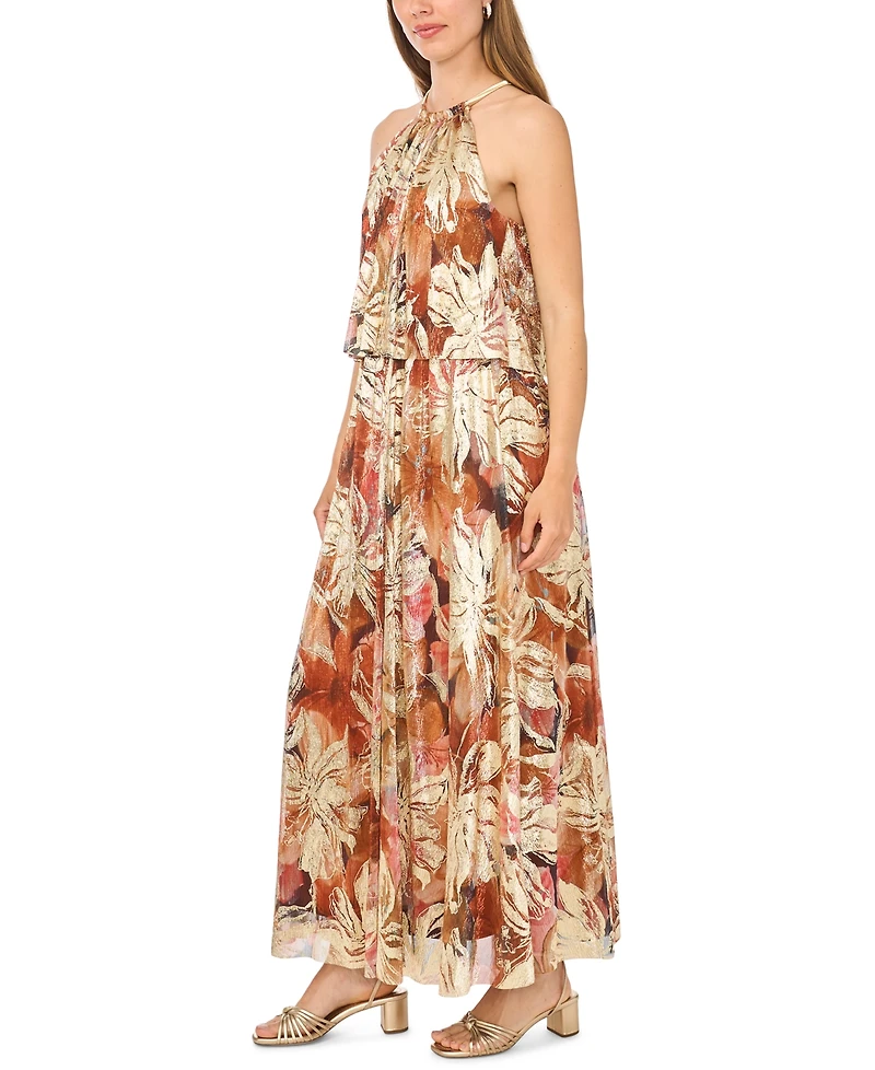 Msk Women's Printed Maxi Dress