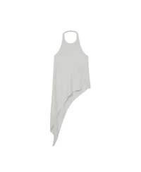 Reiss Women's Asymmetric Draped Halterneck Top