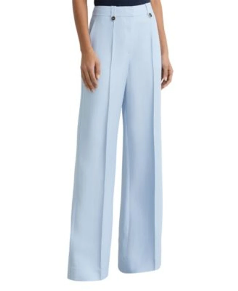 Reiss Womens Double Breasted Peak Lapel Suit Jacket Womens Wide Leg Suit Trousers