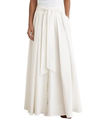 Reiss Women's Cotton-Blend Pleated Maxi Skirt