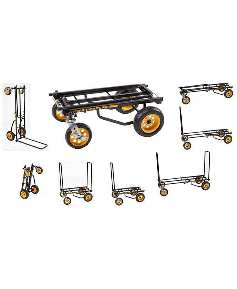 Rock N Roller Multi-Cart R12 All Terrain Transporter with Molded Rear Wheels, Load Capacity 500 lbs/32 cu. ft