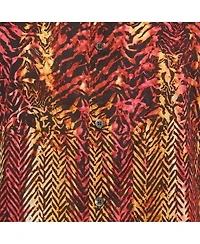 Pre-Owned Roberto Cavalli Women's Abstract Print Cotton Long Sleeve Shirt