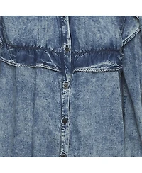 Pre-Owned Isabel Marant Women's Chambray Ruffle Top