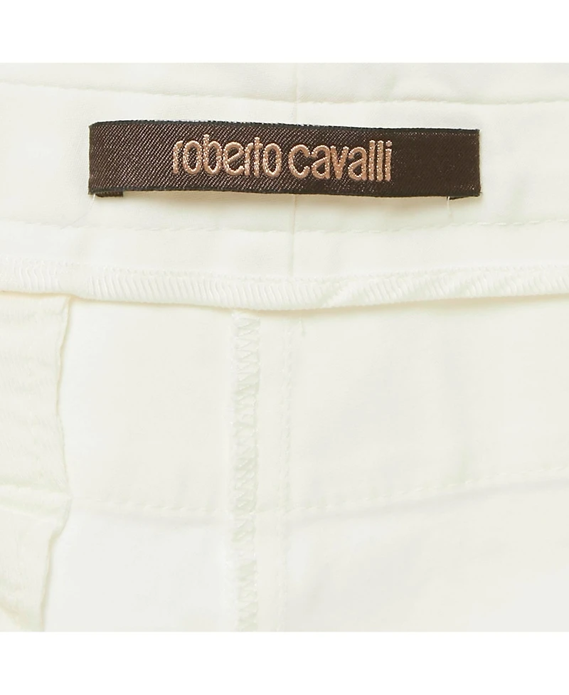 Pre-Owned Roberto Cavalli Women's Cotton Skinny Trousers