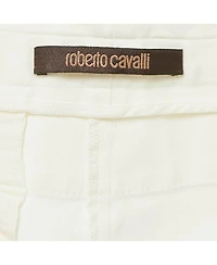 Pre-Owned Roberto Cavalli Women's Cotton Skinny Trousers