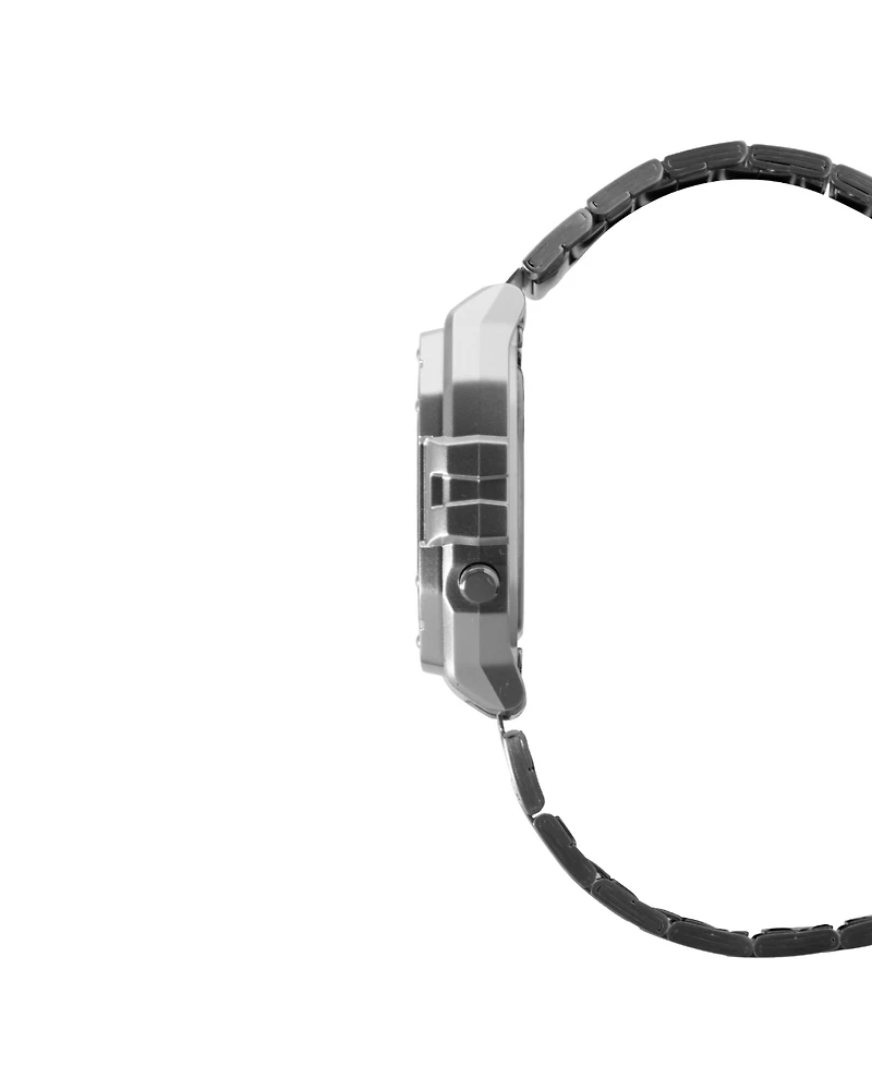 Casio Men's Digital Silver-Tone Stainless Steel Watch 43.2mm