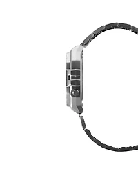 Casio Men's Digital Silver-Tone Stainless Steel Watch 43.2mm