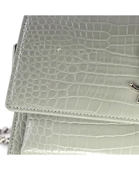 Pre-Owned Saint Laurent Medium Sunset Crossbody Bag Embossed Leather