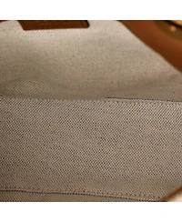 Pre-Owned Gucci Medium Blondie Nm Top Handle Bag Gg Coated Canvas with Leather