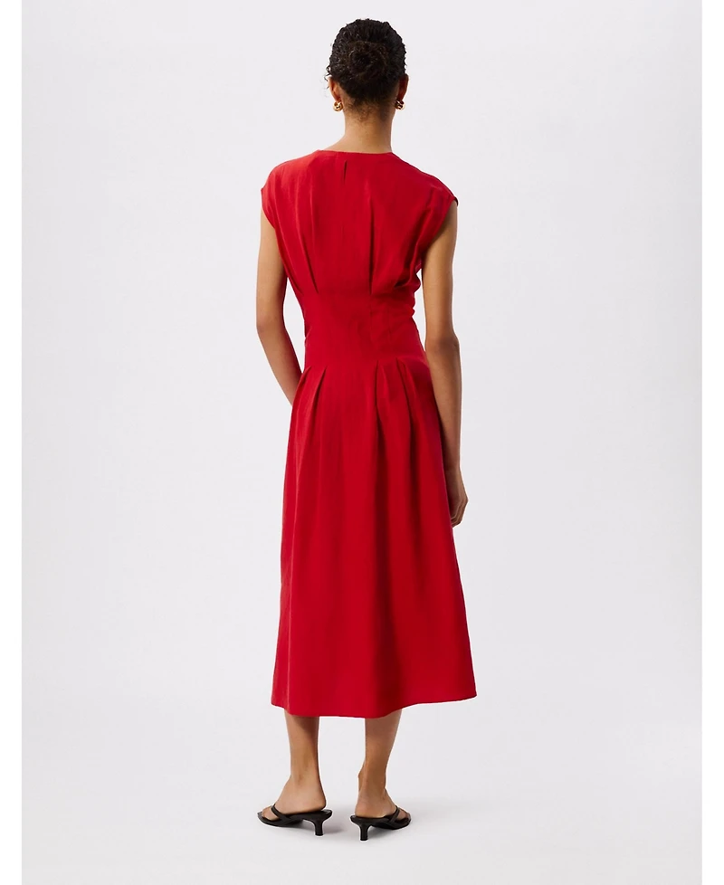 Whistles Women's Panel Linen Blend Dress