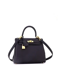Pre-Owned HERMES Kelly 25 Handbag Togo with Gold Hardware