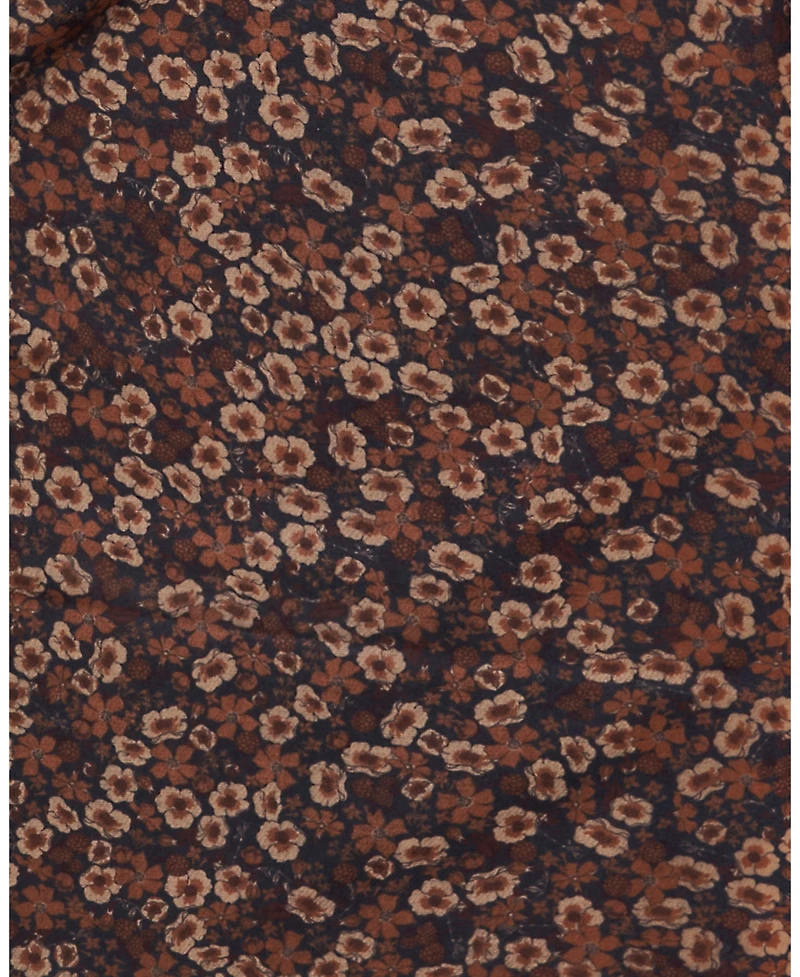 Fable England Women's Deco Blooms Ditsy Tassel Scarf
