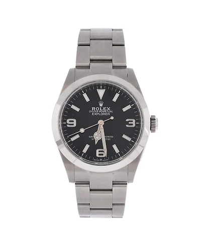 Pre-Owned Rolex Oyster Perpetual Explorer Automatic Watch in Stainless Steel 40mm