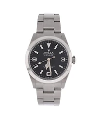 Pre-Owned Rolex Oyster Perpetual Explorer Automatic Watch in Stainless Steel 40mm