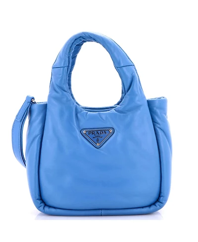 Pre-Owned Prada Mini Padded Soft Tote Leather