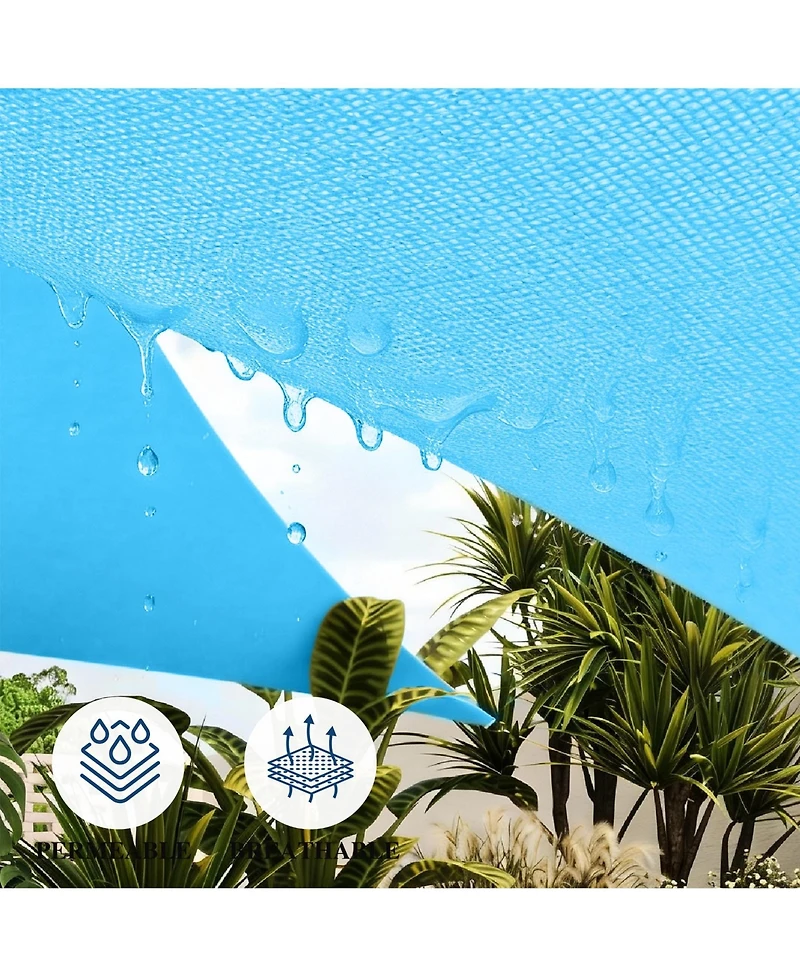 gaomon Triangle Sunshade Sail Shade Cloth, Sunshade for Patio, Backyard, Deck, Garden, Sand
