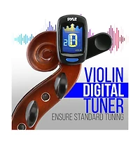 Pyle 4/4 Student Violin Kit - Plywood Violin with Tuner, Extra Strings, Shoulder Rest, and Case