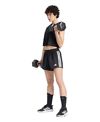 adidas Women's Pacer Workout Flex 3-Stripes Training Shorts