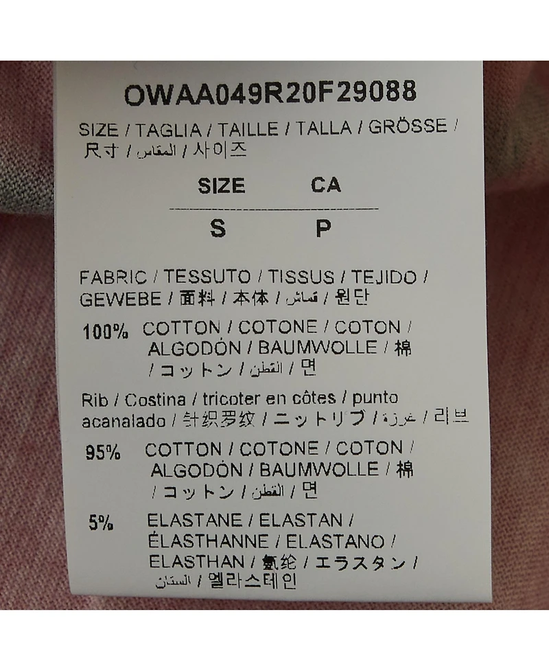 Pre-Owned Off-White Women's Logo Print Jersey Crew Neck T-Shirt