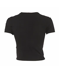 Pre-Owned Versace Women's Jeans Couture Logo Embellished Cotton Crop Top