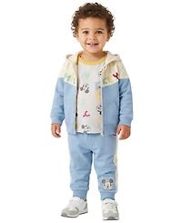 Disney Baby Boys' Hooded Jacket, T-Shirt and Pants, 4-Piece Set