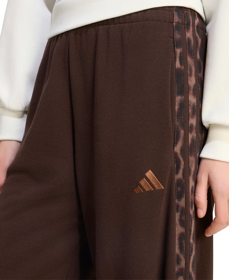 adidas Women's Seasonal Essentials Animal Print 3-Stripes Pants
