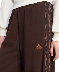 adidas Women's Seasonal Essentials Animal Print 3-Stripes Pants