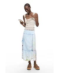 Desigual Women's Midi denim skirt