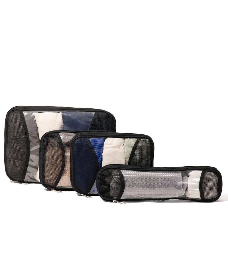 Baggallini Zipper Compression 4-Piece Cube Set