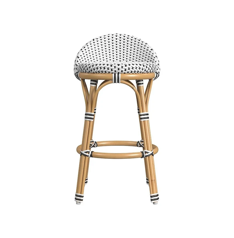 Butler Specialty Inez 24 in. Seat Height Rattan Low Back Counter Stool