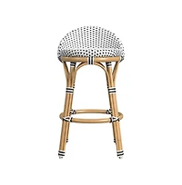 Butler Specialty Inez 24 in. Seat Height Rattan Low Back Counter Stool