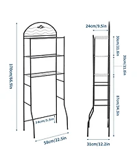 homfan Space-Saving 3-Tier Over Toilet Shelf