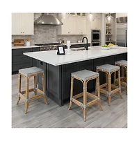 Butler Specialty Laguna 24.5 in. Seat Height Rattan Counter Stool