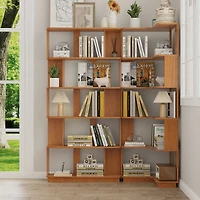 Streamdale Furniture 2-Pack Corner Bookcases, 55/80cm