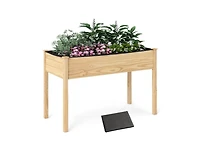 Slickblue Wooden Raised Garden Bed for Vegetables and Plants
