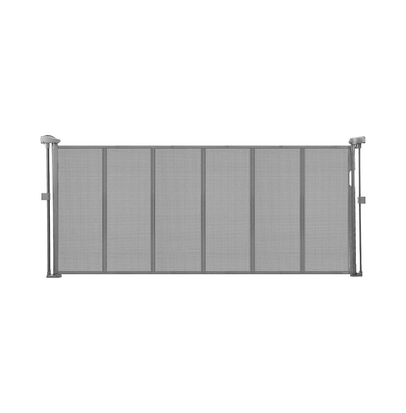 Ruie Retractable Mesh Pet Gate 34 in Tall Extends to 71 in Wide One-Hand Open