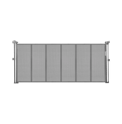 Ruie Retractable Mesh Pet Gate 34 in Tall Extends to 71 in Wide One-Hand Open