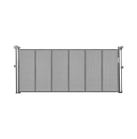 Ruie Retractable Mesh Pet Gate 34 in Tall Extends to 71 in Wide One-Hand Open