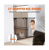 Ruie Auto Close Pet Safety Gate 30 in Tall Pressure and Wall Mount for Doorways