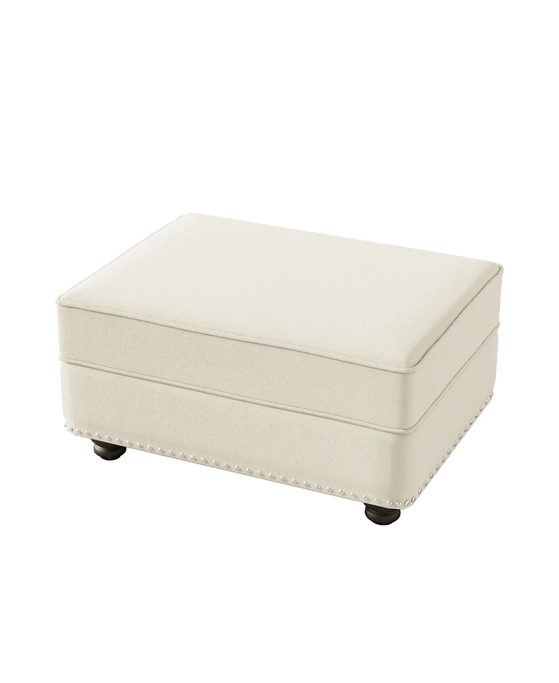 Streamdale Furniture Velvet Ottoman for Sofas