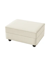 Streamdale Furniture Velvet Ottoman for Sofas