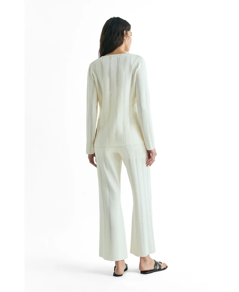 Scalpers Women's Slanted Knit Cardigan