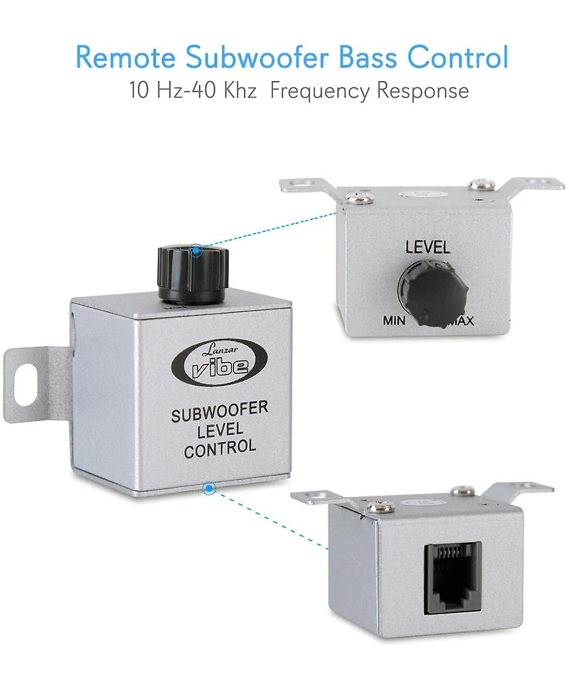 Lanzar 6000W Mosfet Amplifier for Powerful Sound with Dual Inputs, + Easy Installation