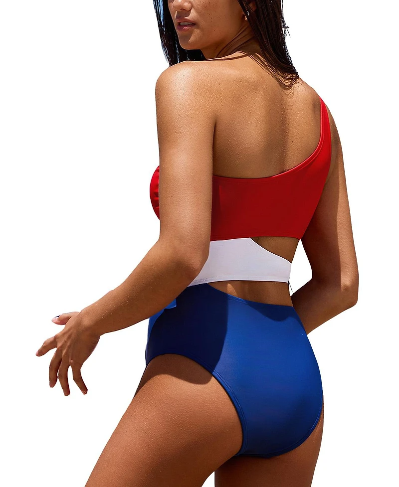 Cupshe Women's July Mood Colorblock One-Piece Swimsuit