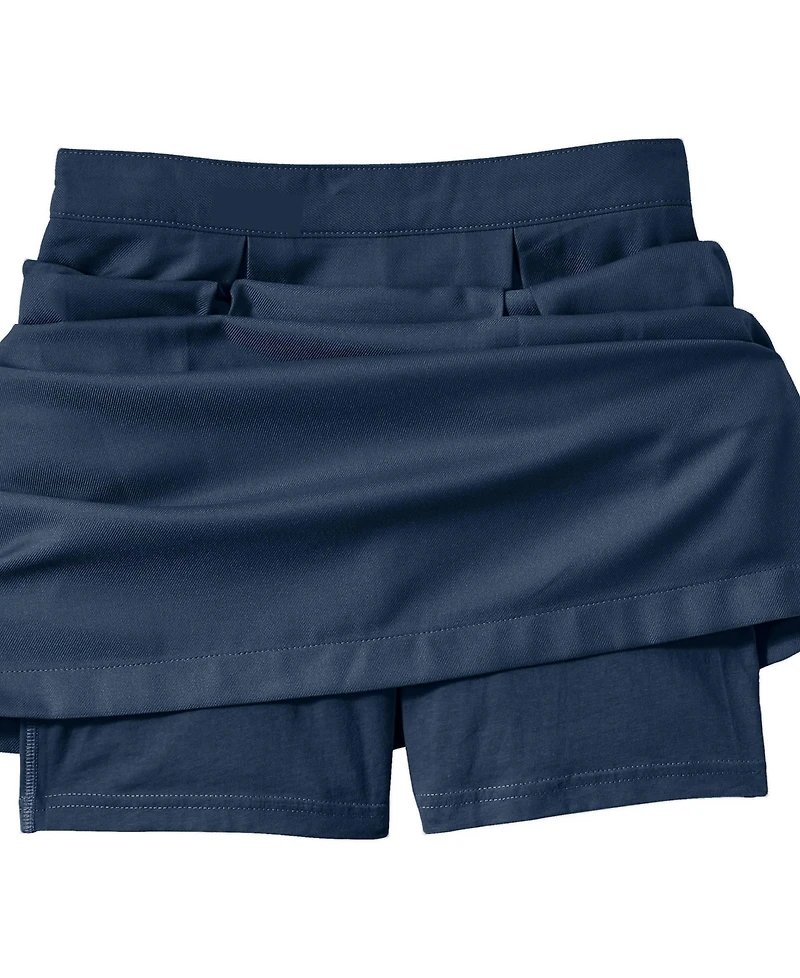 Lands' End Women's School Uniform Solid Pleated Skort Top of Knee