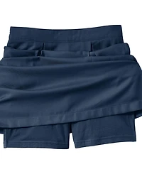Lands' End Women's School Uniform Solid Pleated Skort Top of Knee