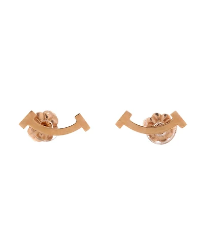 Pre-Owned Tiffany & Co T Smile Stud Earrings