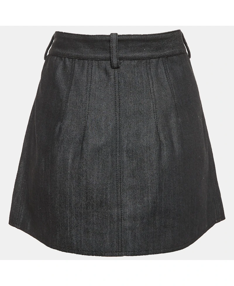 Pre-Owned Balenciaga Women's Denim Mini Skirt